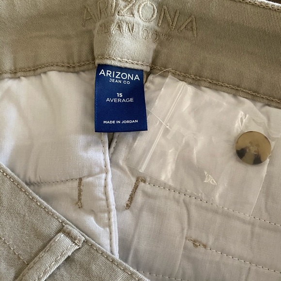 Nwt Arizona Tan Khaki Jeans Schoolgirl 
